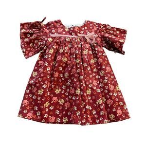 NWT Pippa & Julie Dress Red Floral Sundress‎ Girls 18 Month Spring Summer Cotton